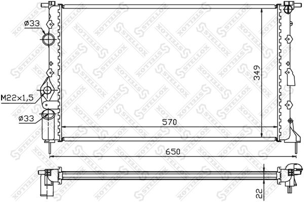 STELLOX Radiators, Motora dzesēšanas sistēma 10-25238-SX