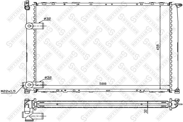 STELLOX Radiators, Motora dzesēšanas sistēma 10-25240-SX