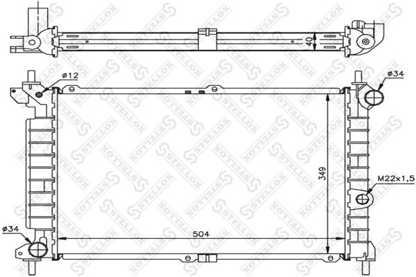 STELLOX Radiators, Motora dzesēšanas sistēma 10-25259-SX