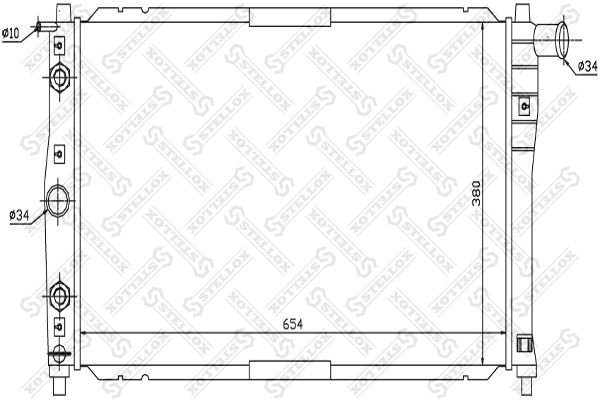 STELLOX Radiators, Motora dzesēšanas sistēma 10-25319-SX