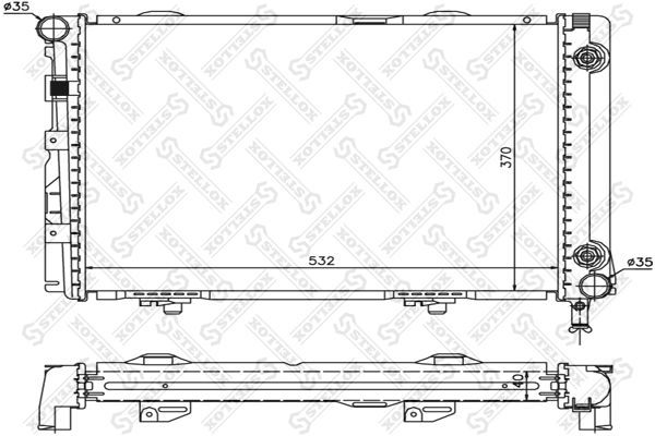 STELLOX Radiators, Motora dzesēšanas sistēma 10-25333-SX