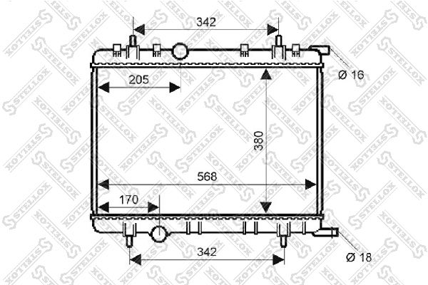 STELLOX Radiators, Motora dzesēšanas sistēma 10-25352-SX