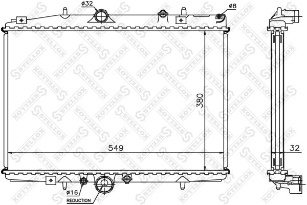 STELLOX Radiators, Motora dzesēšanas sistēma 10-25353-SX