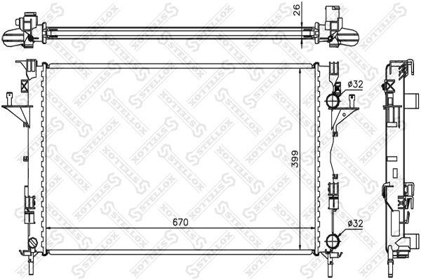 STELLOX Radiators, Motora dzesēšanas sistēma 10-25357-SX