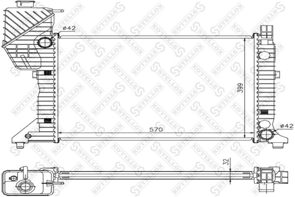 STELLOX Radiators, Motora dzesēšanas sistēma 10-25369-SX