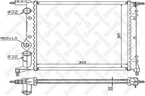 STELLOX Radiators, Motora dzesēšanas sistēma 10-25371-SX