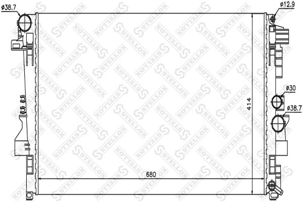 STELLOX Radiators, Motora dzesēšanas sistēma 10-25401-SX