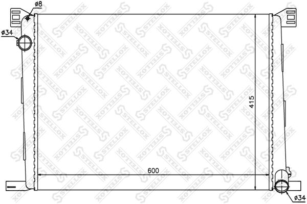 STELLOX Radiators, Motora dzesēšanas sistēma 10-25408-SX