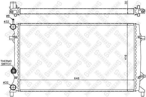 STELLOX Radiators, Motora dzesēšanas sistēma 10-25448-SX