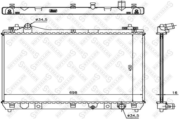 STELLOX Radiators, Motora dzesēšanas sistēma 10-25458-SX