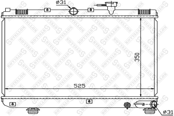 STELLOX Radiators, Motora dzesēšanas sistēma 10-25464-SX