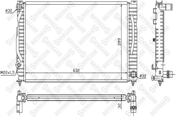 STELLOX Radiators, Motora dzesēšanas sistēma 10-25546-SX