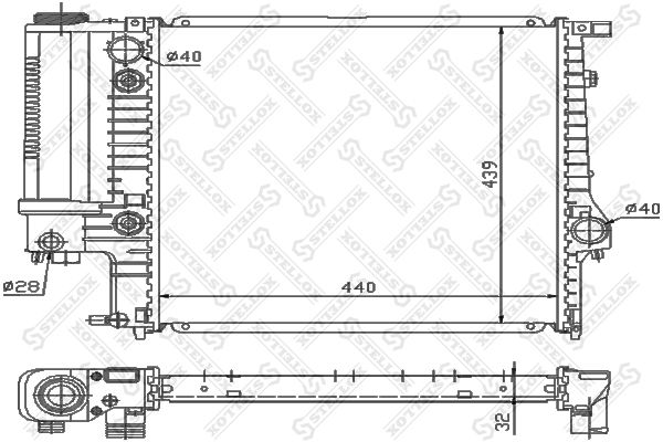 STELLOX Radiators, Motora dzesēšanas sistēma 10-25551-SX