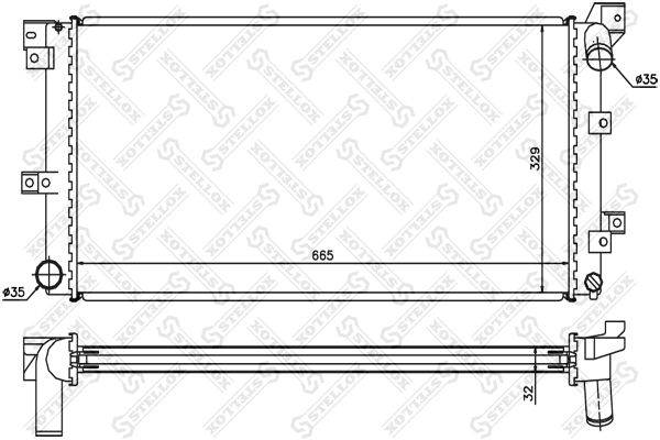 STELLOX Radiators, Motora dzesēšanas sistēma 10-25611-SX