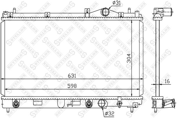 STELLOX Radiators, Motora dzesēšanas sistēma 10-25616-SX