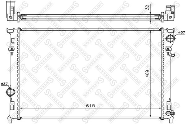 STELLOX Radiators, Motora dzesēšanas sistēma 10-25627-SX