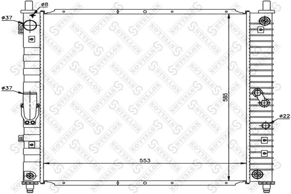 STELLOX Radiators, Motora dzesēšanas sistēma 10-25686-SX