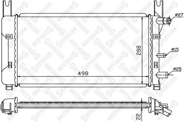 STELLOX Radiators, Motora dzesēšanas sistēma 10-25807-SX