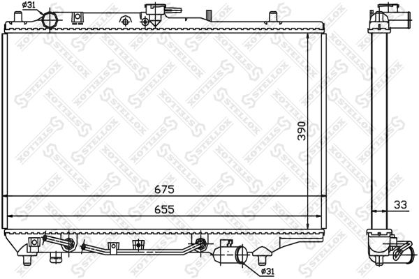 STELLOX Radiators, Motora dzesēšanas sistēma 10-25832-SX