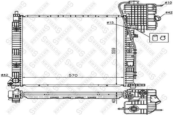 STELLOX Radiators, Motora dzesēšanas sistēma 10-25873-SX