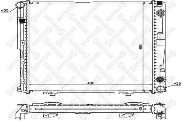 STELLOX Radiators, Motora dzesēšanas sistēma 10-25918-SX