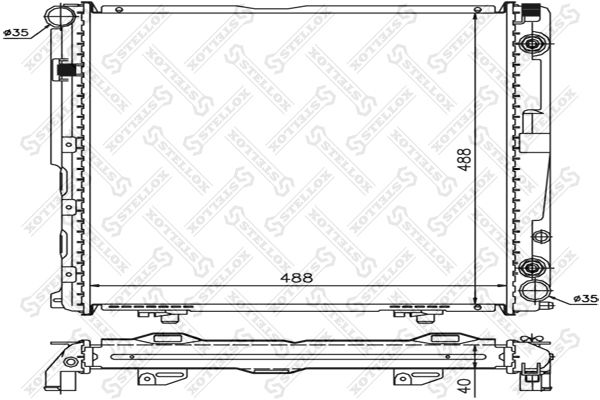 STELLOX Radiators, Motora dzesēšanas sistēma 10-25924-SX