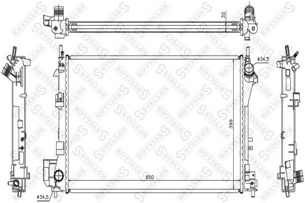 STELLOX Radiators, Motora dzesēšanas sistēma 10-26000-SX