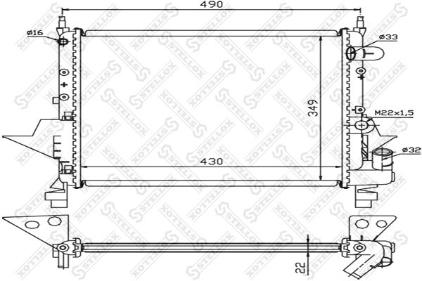 STELLOX Radiators, Motora dzesēšanas sistēma 10-26211-SX