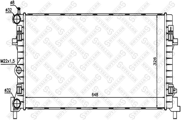 STELLOX Radiators, Motora dzesēšanas sistēma 10-26222-SX