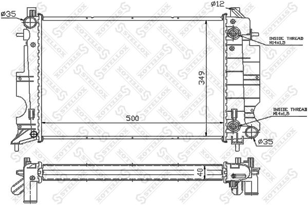 STELLOX Radiators, Motora dzesēšanas sistēma 10-26229-SX