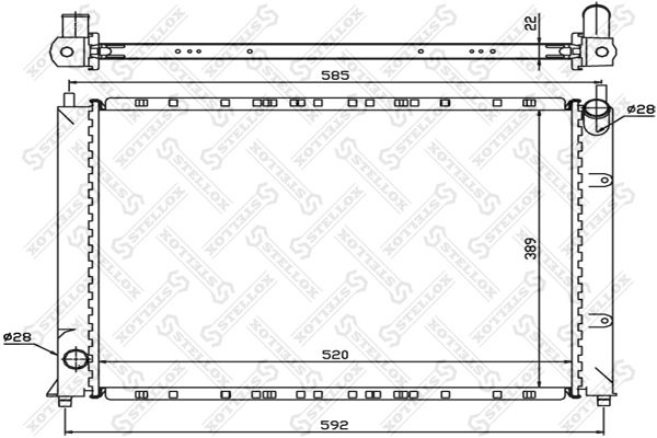 STELLOX Radiators, Motora dzesēšanas sistēma 10-26281-SX