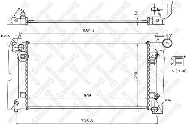 STELLOX Radiators, Motora dzesēšanas sistēma 10-26309-SX