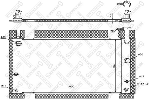 STELLOX Radiators, Motora dzesēšanas sistēma 10-26333-SX