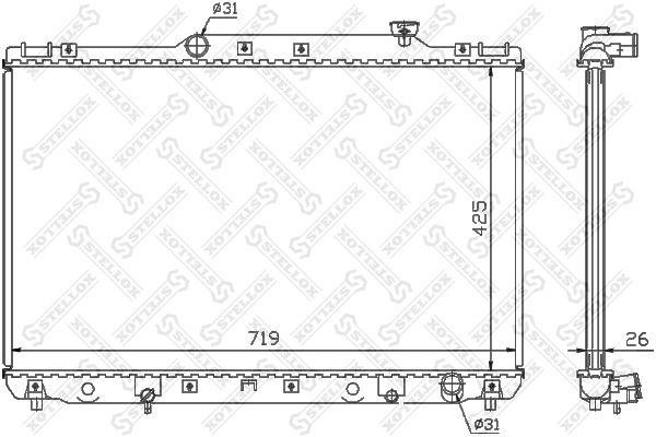 STELLOX Radiators, Motora dzesēšanas sistēma 10-26380-SX