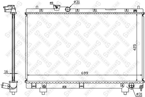 STELLOX Radiators, Motora dzesēšanas sistēma 10-26384-SX