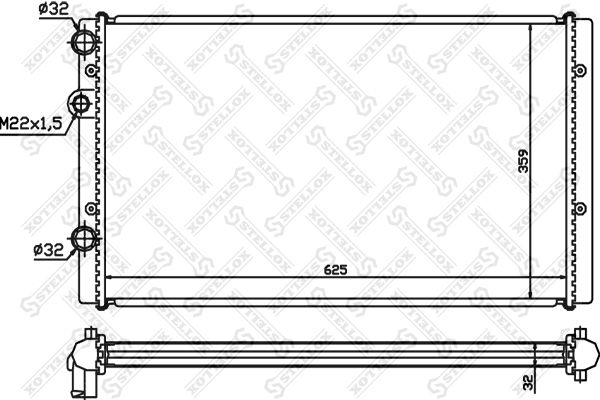 STELLOX Radiators, Motora dzesēšanas sistēma 10-26419-SX