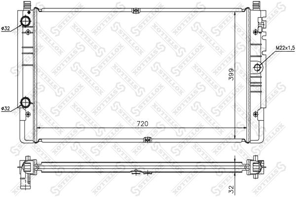 STELLOX Radiators, Motora dzesēšanas sistēma 10-26422-SX