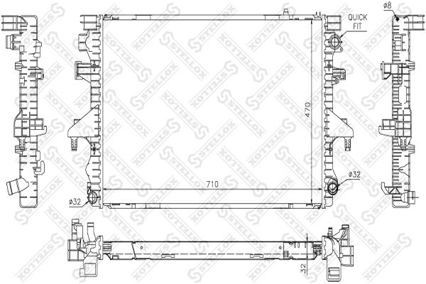 STELLOX Radiators, Motora dzesēšanas sistēma 10-26430-SX