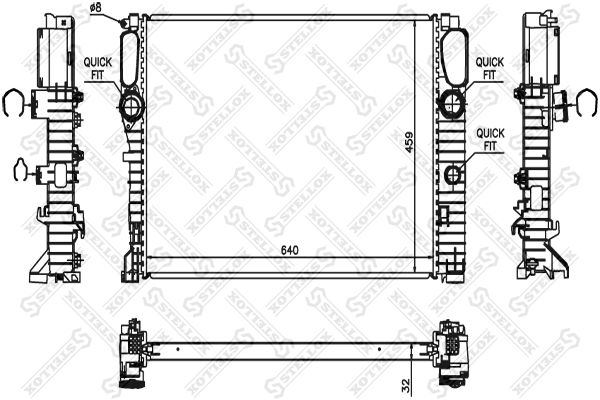 STELLOX Radiators, Motora dzesēšanas sistēma 10-26550-SX