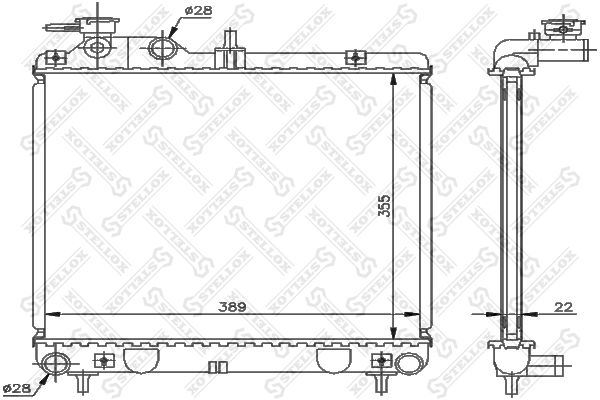 STELLOX Radiators, Motora dzesēšanas sistēma 10-26608-SX