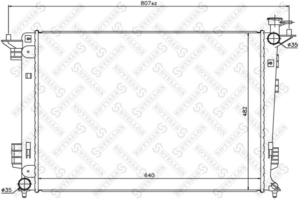 STELLOX Radiators, Motora dzesēšanas sistēma 10-26616-SX