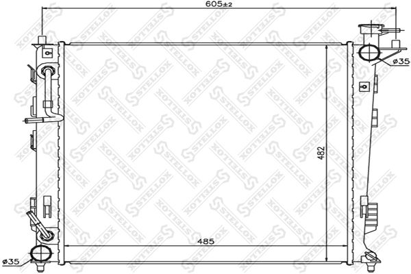 STELLOX Radiators, Motora dzesēšanas sistēma 10-26617-SX