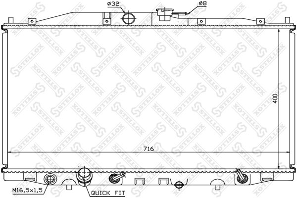 STELLOX Radiators, Motora dzesēšanas sistēma 10-26669-SX