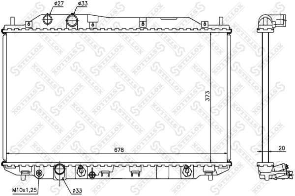 STELLOX Radiators, Motora dzesēšanas sistēma 10-26679-SX