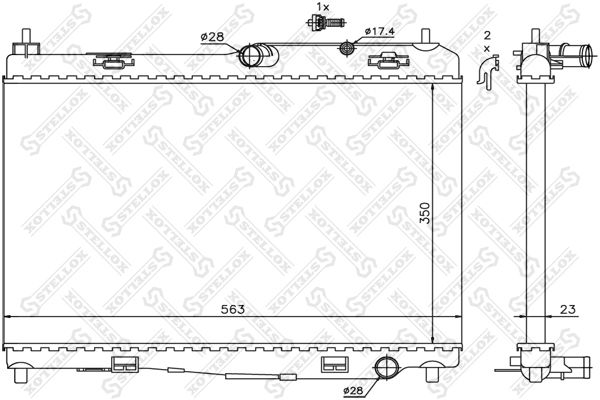 STELLOX Radiators, Motora dzesēšanas sistēma 10-26754-SX