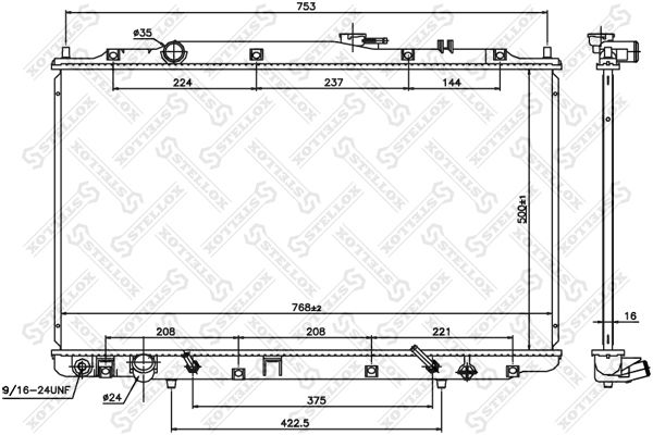 STELLOX Radiators, Motora dzesēšanas sistēma 10-26782-SX