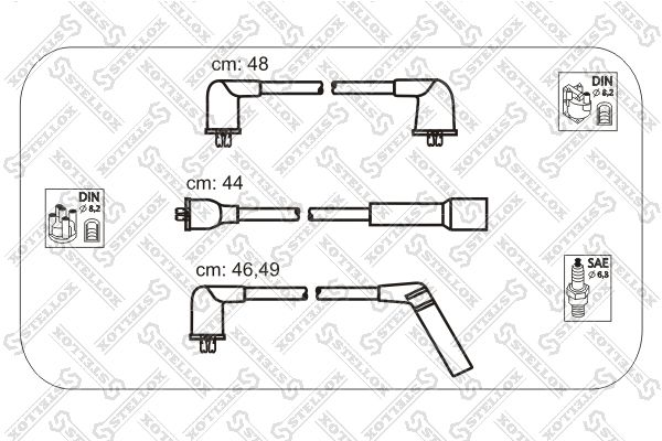 STELLOX Комплект проводов зажигания 10-30040-SX