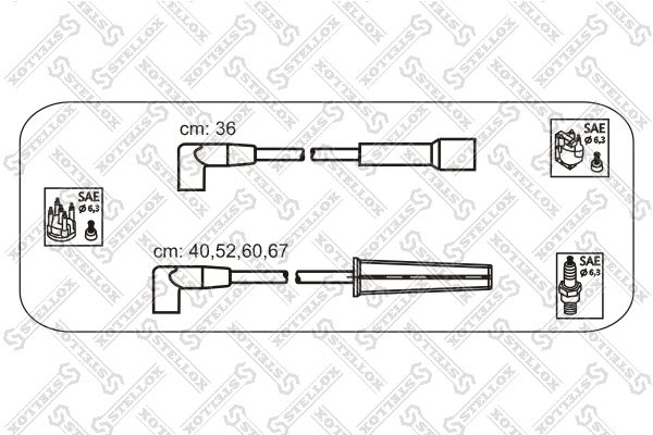 STELLOX Комплект проводов зажигания 10-30041-SX