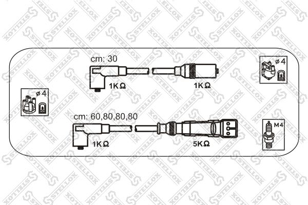 STELLOX Комплект проводов зажигания 10-31309-SX