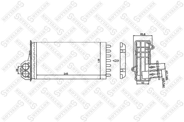 STELLOX Siltummainis, Salona apsilde 10-35047-SX